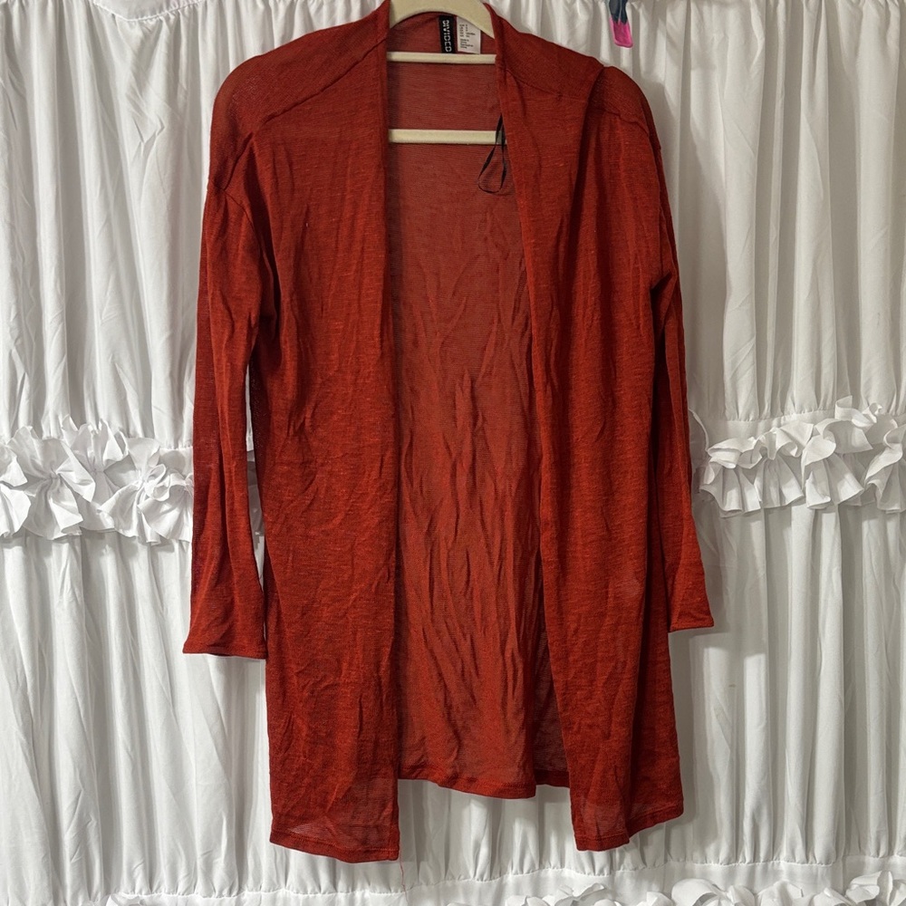 Divided Rust Open-Front Tunic